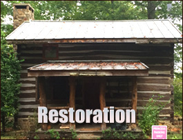 Historic Log Cabin Restoration  Banks County, Georgia